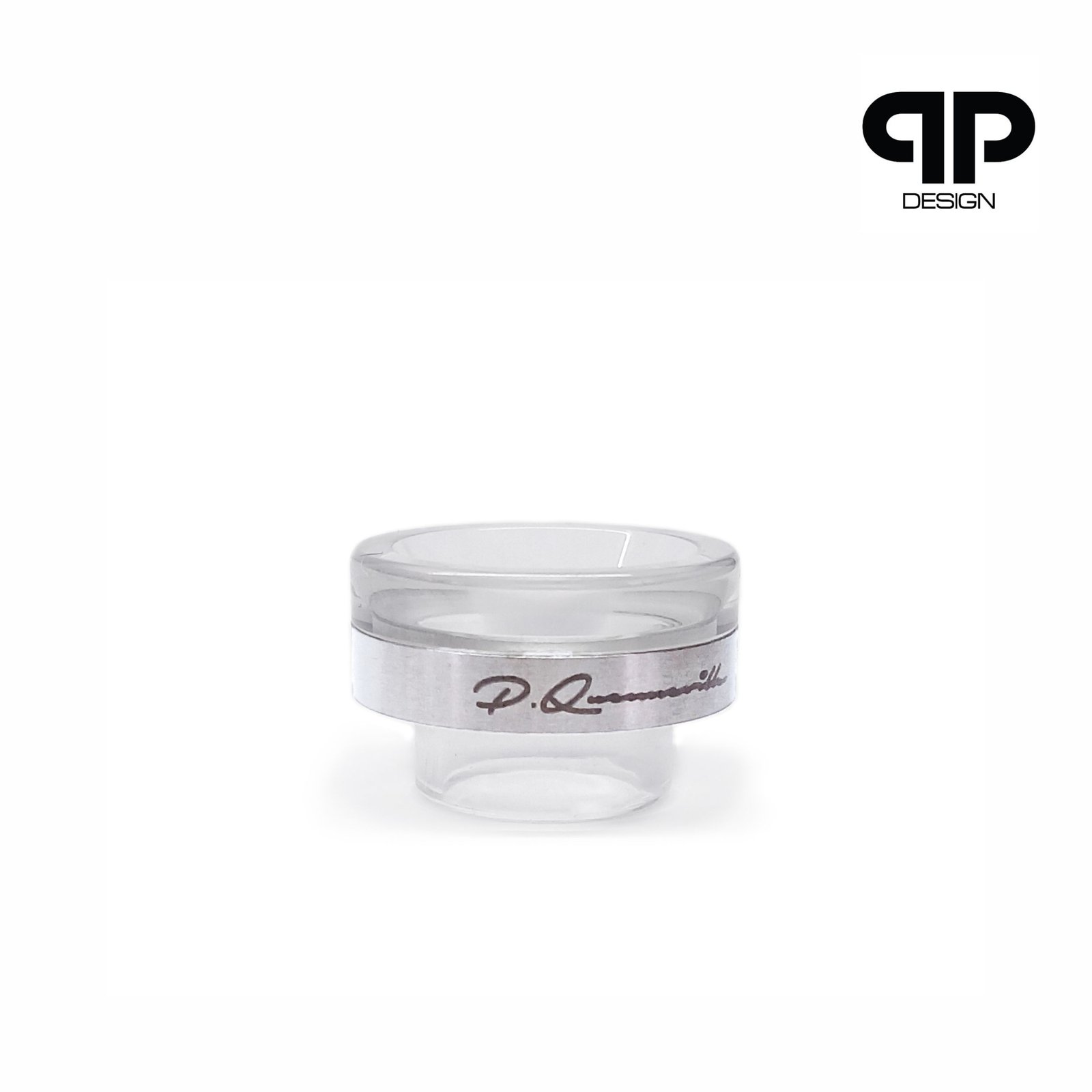qp Design - Drip Tip 810 Clear and Stainless